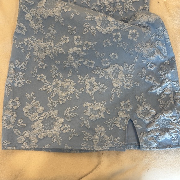 Women’s Floral Slip Dress - Blue - Picture 4 of 5